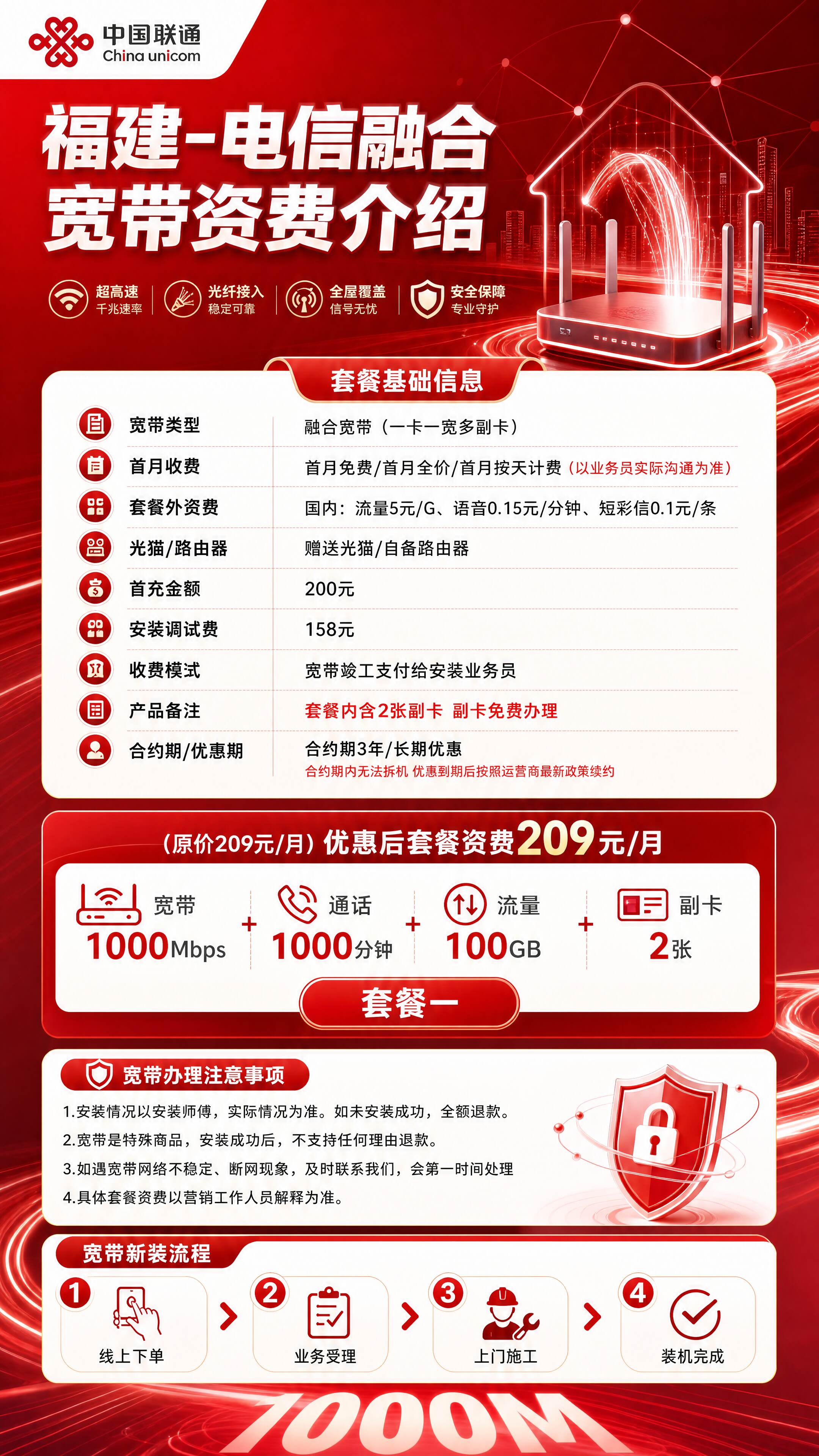 厦门电信融合宽带详情