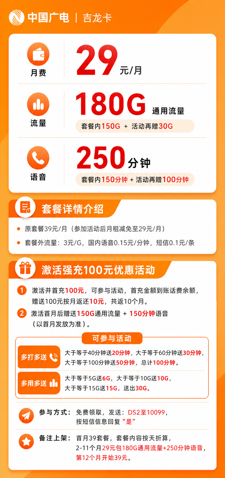 广电茹龙卡【仅发吉林】详情
