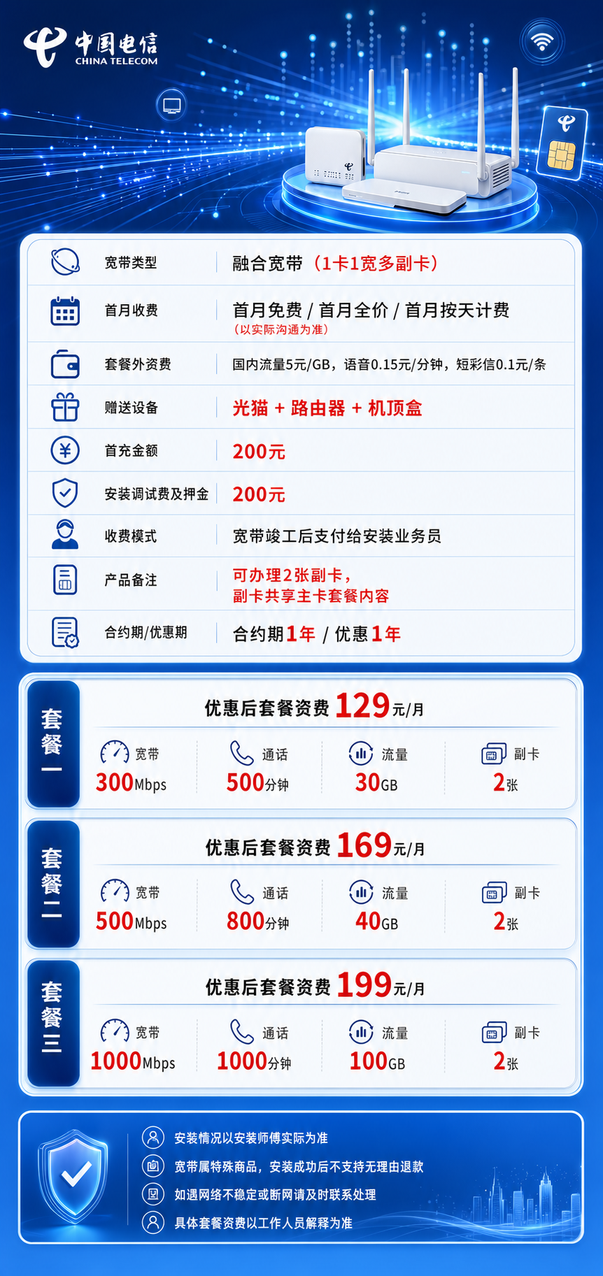 嘉兴电信融合宽带详情