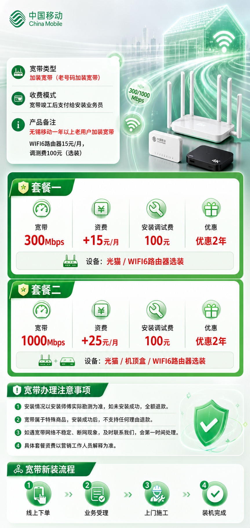 无锡移动单宽带详情