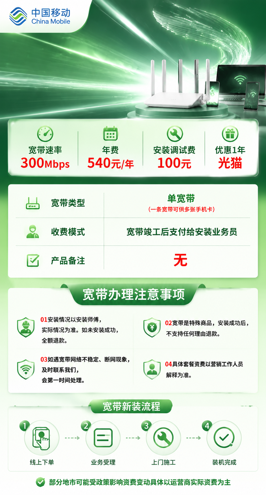 随州移动单宽带详情