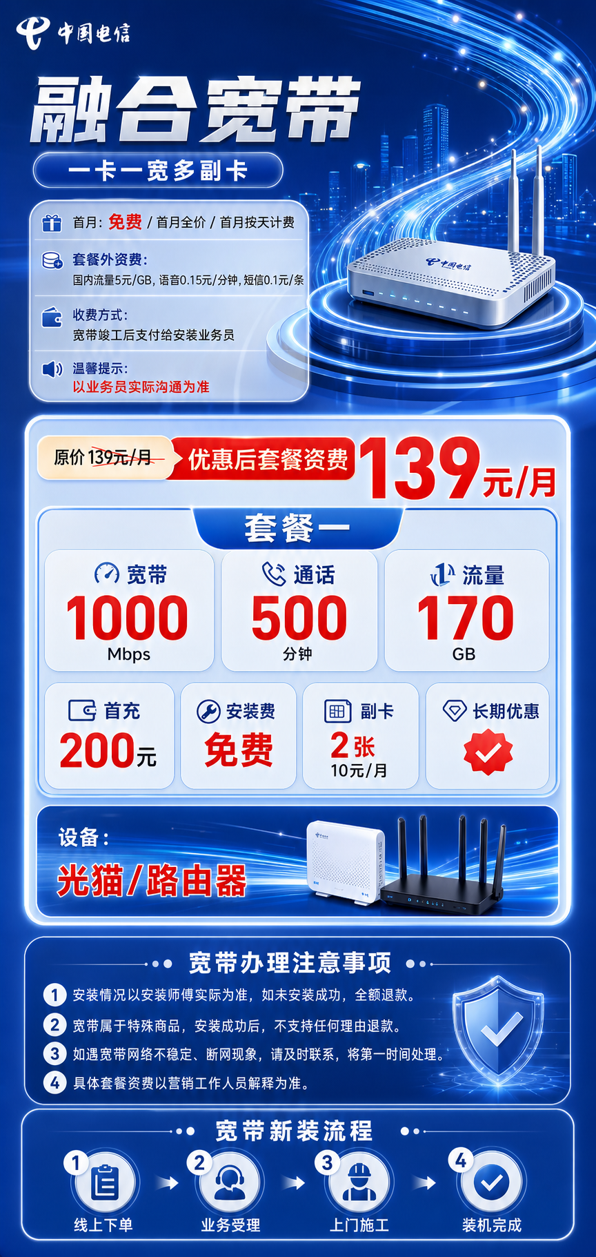 桂林电信融合宽带详情